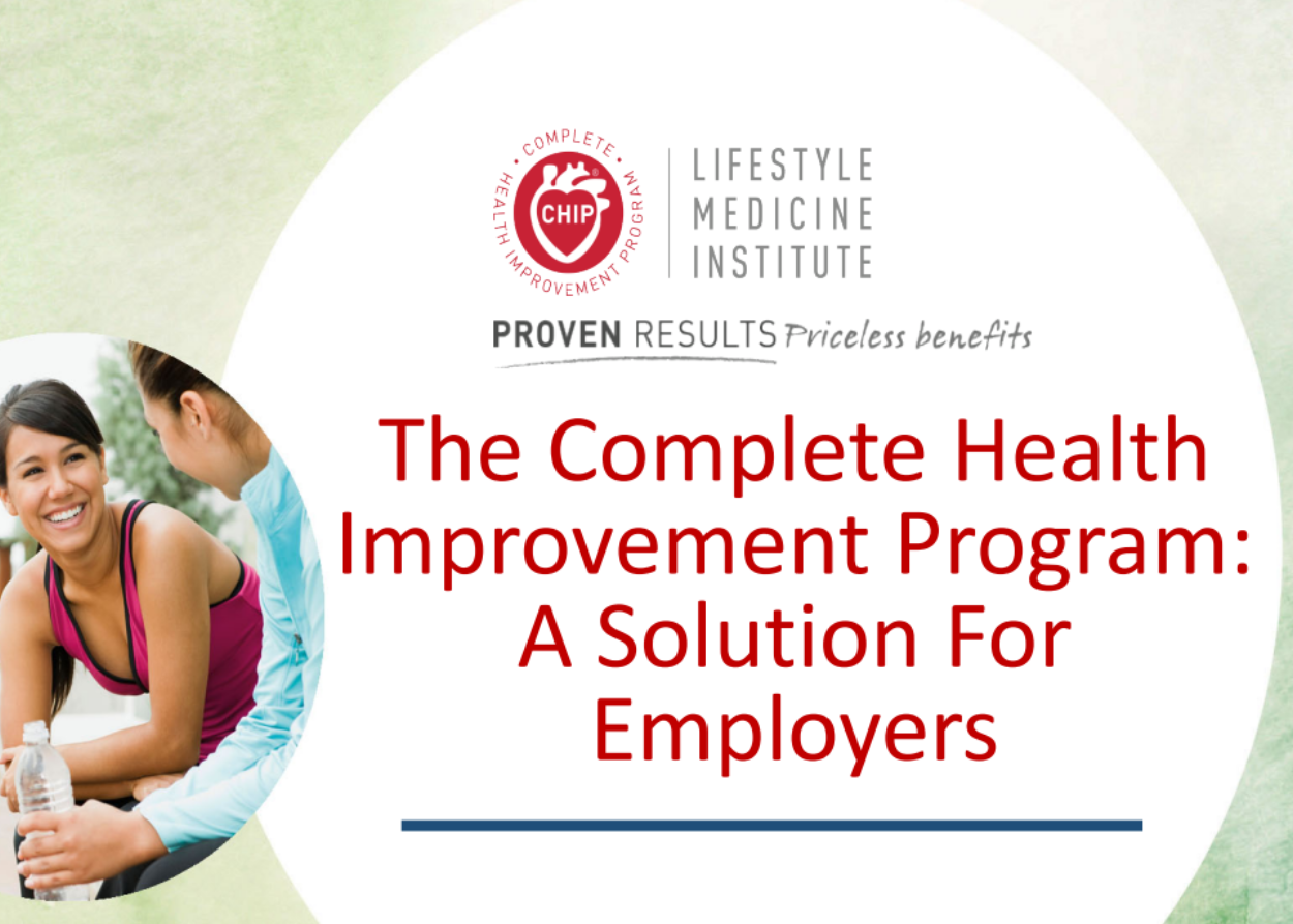 (CHIP) Complete Health Improvement Program – a 20-week program